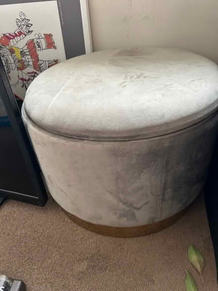 Photo of free Velvet foot stool with storage (OX29, witney) #2