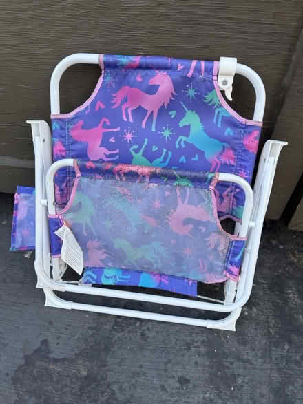 Photo of free Child’s folding beach chair (1075 Valencia Avenue) #2