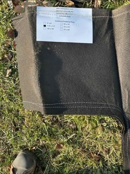 Photo of free Sediment Pumping Bag (New Market MD) #2