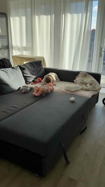 Photo of free Ikea grey Sofa bed (NW9 9DS) #1
