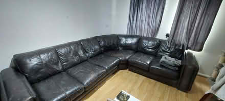 Photo of free Leather corner sofa (Gosport PO12) #1