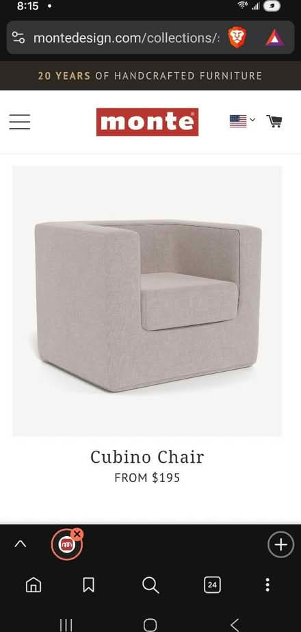 Photo of free Kids fabric chair (Aberdeen) #3