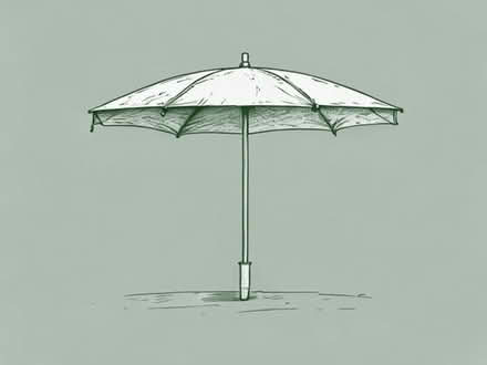 Photo of free Garden parasol tatty but works (Landport BN7) #1