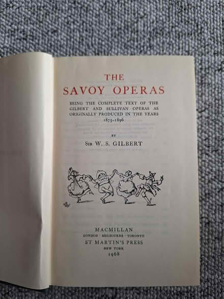 Photo of free Savoy operas libretto book (Chelmsford, CM1) #2