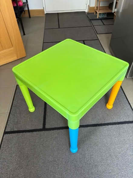 Photo of free Child’s plastic table 50x50cm (Porthill SY3) #1
