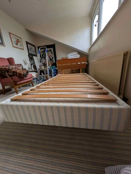 Photo of free Full size single bed and headboard (Langho BB6) #1