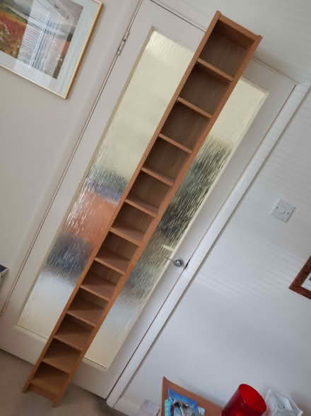 Photo of free Oak veneered cd tower (The Nurserylands TW12) #1