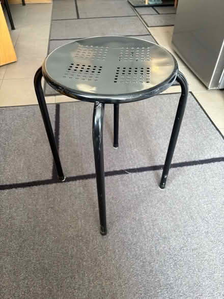 Photo of free Black Metal Stool (Porthill SY3) #1