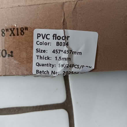Photo of free 15x self adhesive vinyl floor tiles (Market Deeping CP PE6) #2
