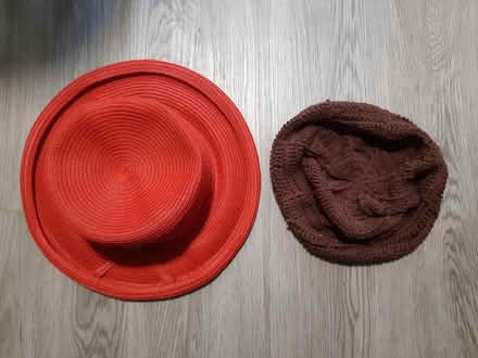 Photo of free 2 hats: one red summer hat+beanie (Edinburgh EH17) #1