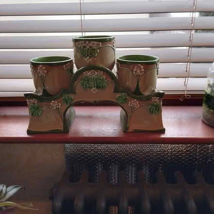 Photo of free Antique, ceramic plant pots and stand (Great Moor SK2) #1