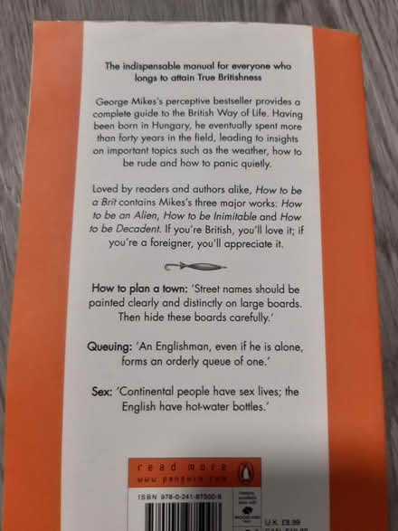 Photo of free book: George Mikes-How to Be A Brit (Edinburgh EH17) #2