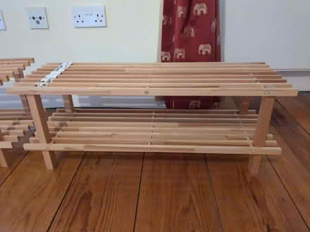 Photo of free IKEA Babord wooden shoe shelf (Wakefield WF1) #1