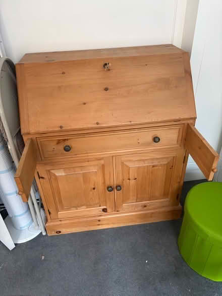 Photo of free Solid Pine Secretary Desk / Drop-Front Writing Bureau (Farnborough BR6) #1