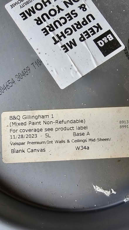 Photo of free Light grey paint (Wigmore, Gillingham) #4