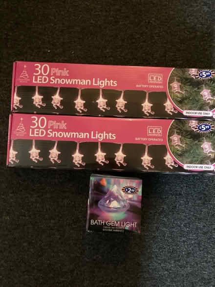 Photo of free Pink snowman lights (Swindon SN5) #1