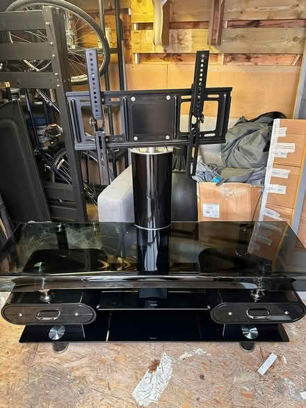Photo of free Black Glass TV Unit (CT6) #1