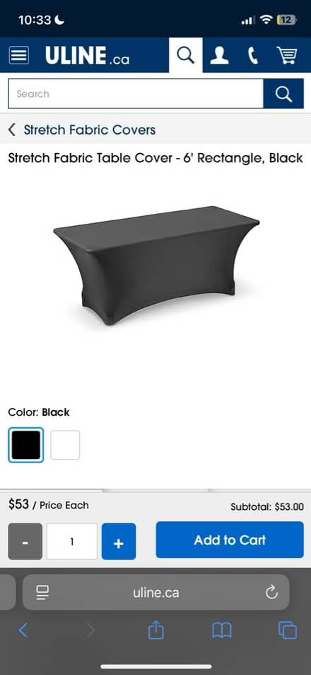 Photo of stretch table cloth (Mechanicsville) #1