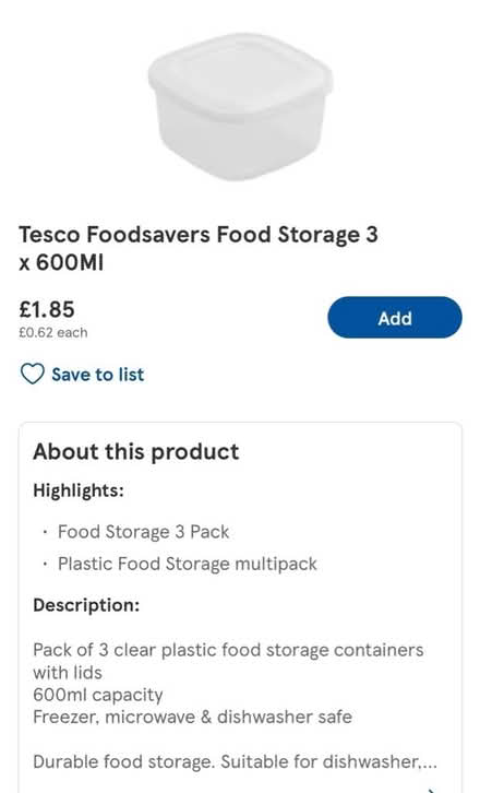 Photo of free Tesco Foodsavers Food Storage Lids (Withdean BN1) #2