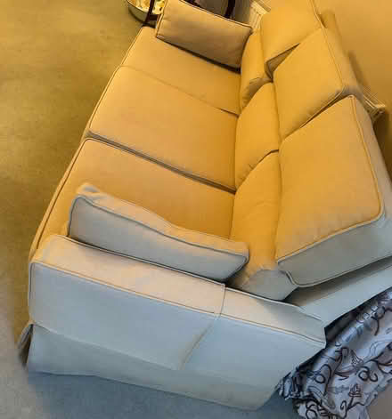 Photo of free Two Sofas With Matching Ottoman Footstool (Burbage SK17) #2