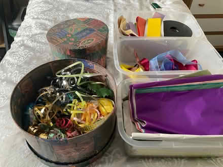 Photo of free Boxes of gift wrap/craft ribbons (LU2) #1