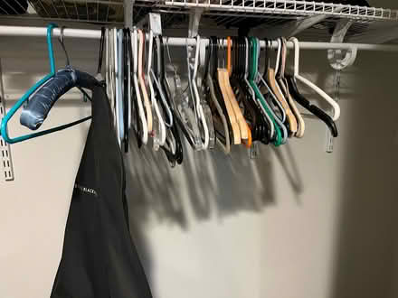Photo of free Hangers and garment bag (Randolph Hills (Ashley Drive)) #1