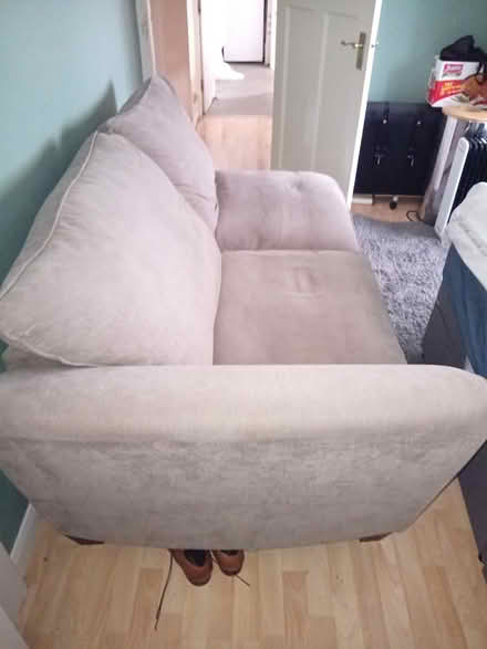 Photo of free Grey end sofa with footstool (Neasden NW10) #1