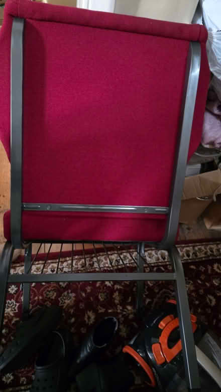 Photo of free Red American church chair (Kingsbury NW9) (Welsh Harp NW9) #3