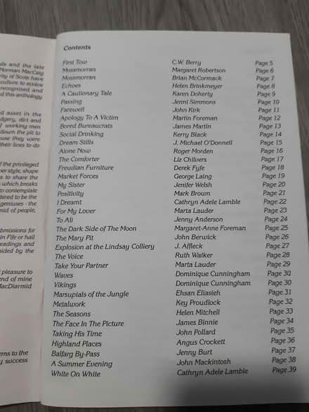 Photo of free Fife selected poems book(First Tow) (Edinburgh EH17) #2