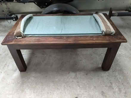 Photo of free Glass top coffee table (Meadowtown SY5) #3