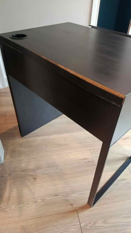 Photo of free Ikea black desk (Kingston upon Thames) #3