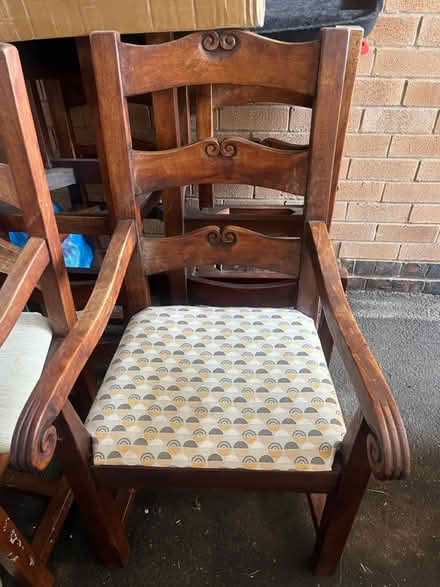 Photo of free 6 Wooden Dining Chairs (Loughborough LE11) #1