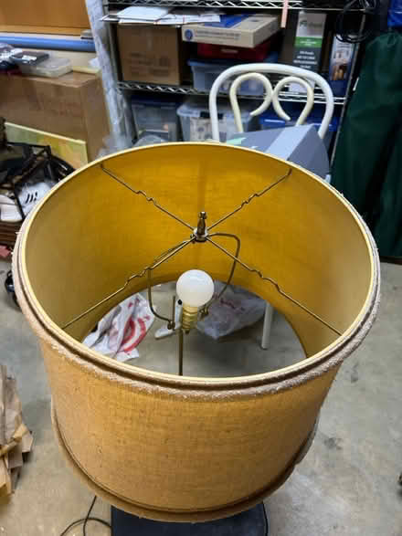 Photo of free Large lamp with wooden base (Rockville, MD) #2