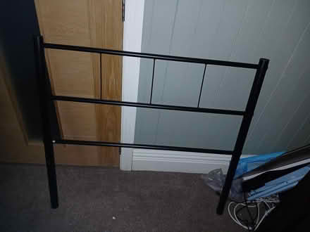 Photo of free Single metal bed frame, black (Castleton OL11) #1