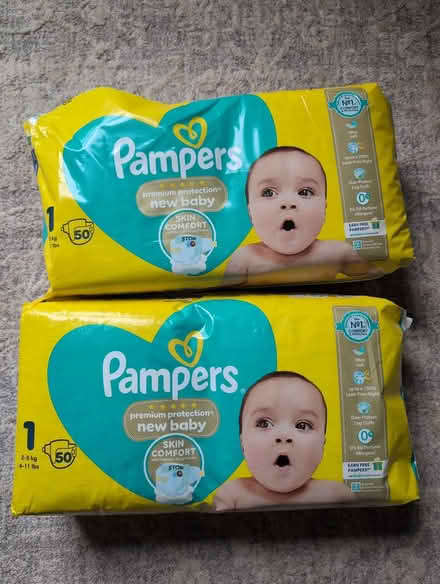 Photo of free Pampers Nappies Size 1 (NW3 3AX) #1