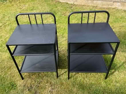 Photo of free Black metal bedside tables (Brentry, BS10) #2