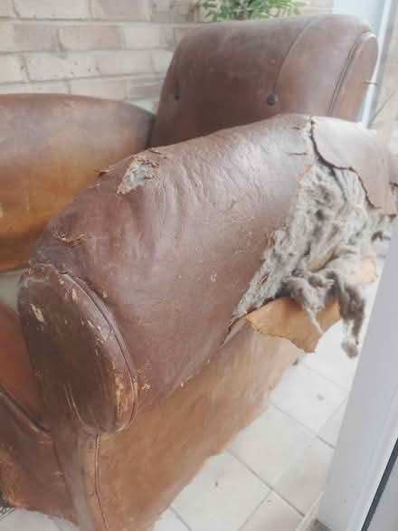 Photo of free Vintage Leather Armchair (Garsington OX44) #2