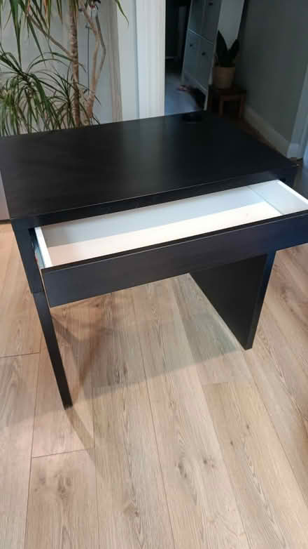 Photo of free Ikea black desk (Kingston upon Thames) #2