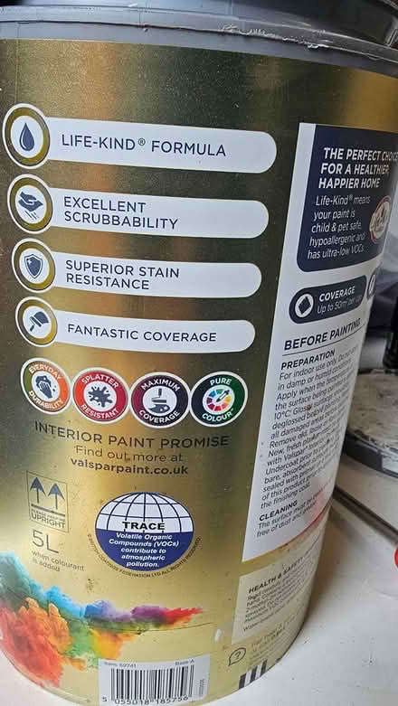 Photo of free Light grey paint (Wigmore, Gillingham) #3