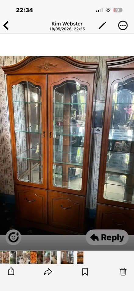Photo of free Large Glass Display Cabinet (Kings Heath B13) #1
