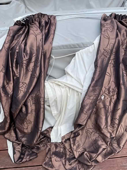 Photo of free Bay blackout curtain with rails (Raynes park SW20) #3
