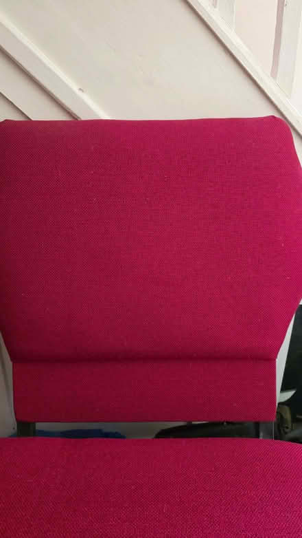 Photo of free Red American church chair (Kingsbury NW9) (Welsh Harp NW9) #2