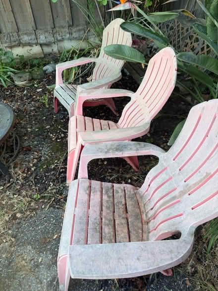 Photo of free Plastic Adirondack chairs (Saratoga) #2