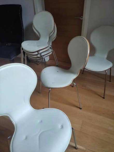 Photo of free Seven stackable Dining chairs (Walton on thams) #4