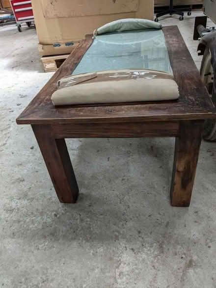 Photo of free Glass top coffee table (Meadowtown SY5) #1