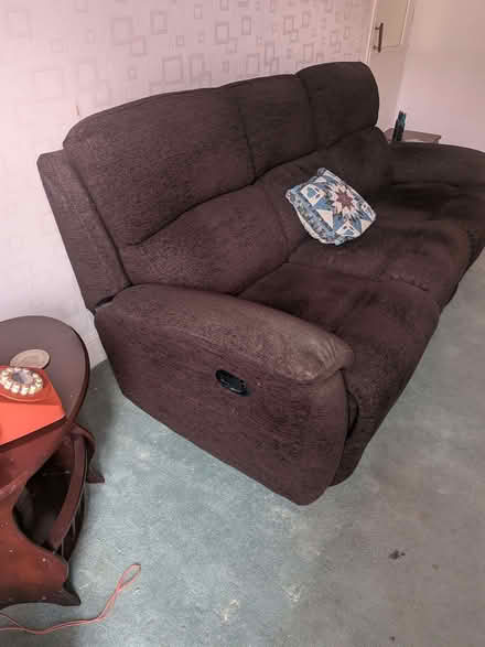 Photo of free 3 seater recliner sofa (Royal Standard SE7) #3