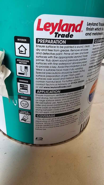 Photo of free Brilliant White Paint (Wigmore, Gillingham) #2