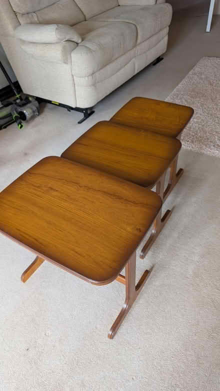 Photo of free Nest of 3 tables (South Abingdon Oxfordshire) #2