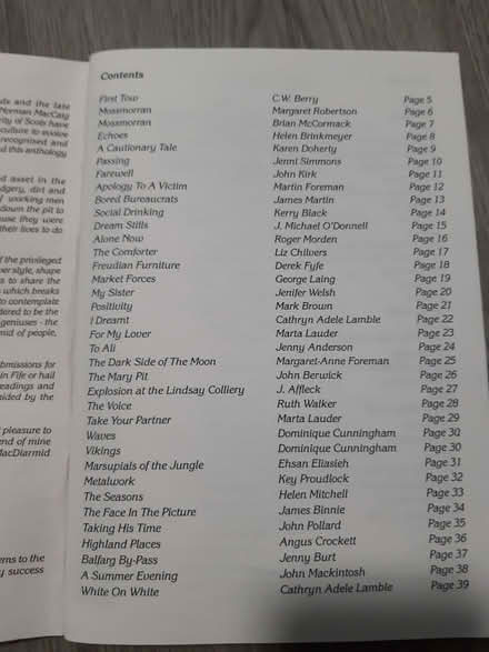 Photo of free Fife poems selection book ('First Tow', 1996) (Gilmerton EH17) #3