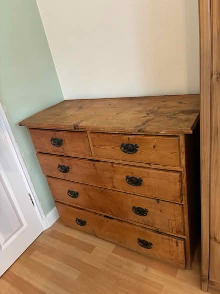 Photo of free Solid Oak Wood Dresser 106cm (kingston upon thames, KT2) #2